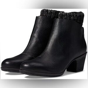 New Comfortiva Briane Black Leather Boots With Lining Women's SIze 8.5 Wide